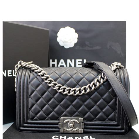 is chanel boy bag functional|Chanel black boyfriend bag.